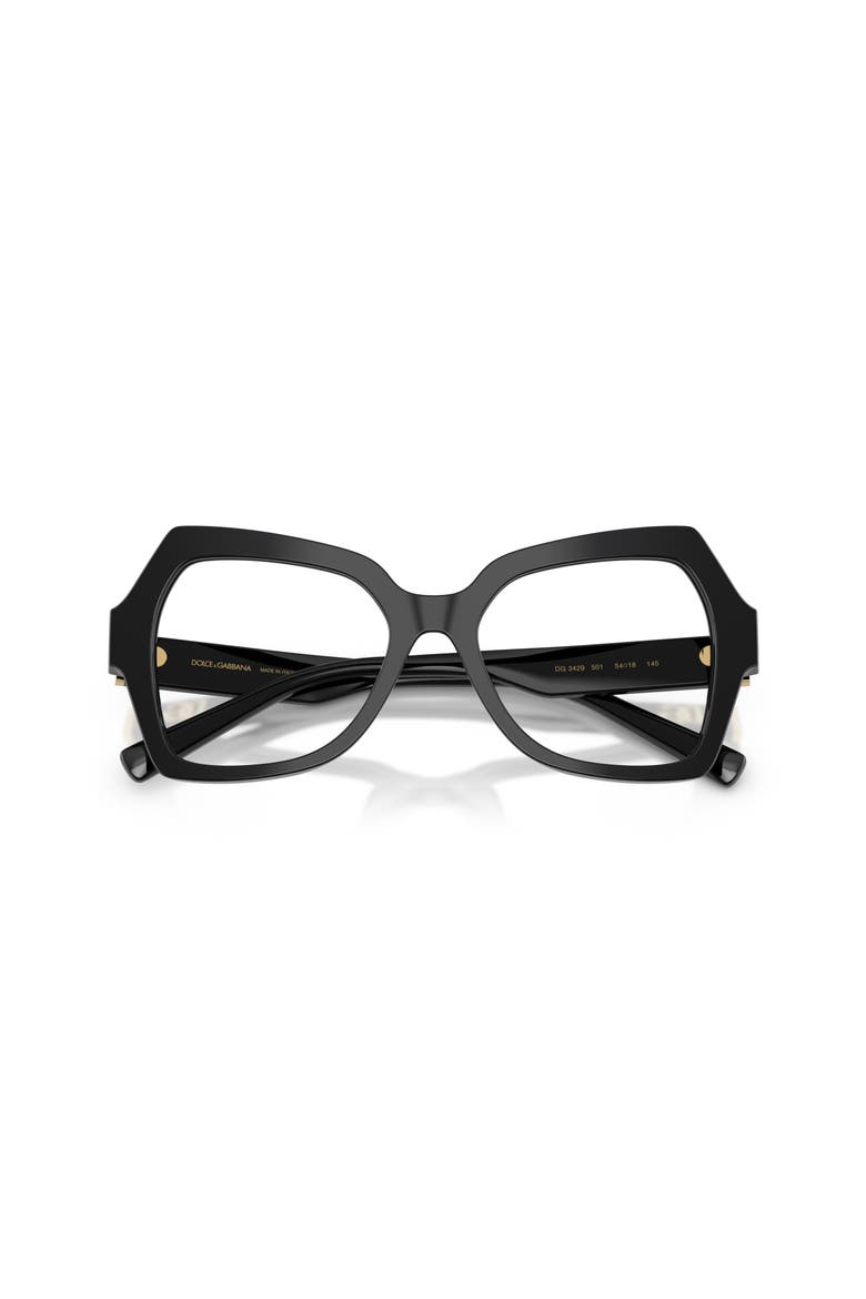 54mm Butterfly optical glasses, Alternate, color, Black