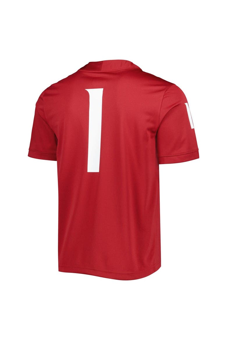 Men's Nike #1 Crimson Washington State Cougars Untouchable Football Jersey, Alternate, color, Crimson