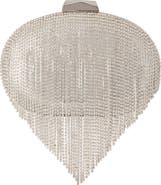 Olga Berg Bria Crystal Fringe Clutch