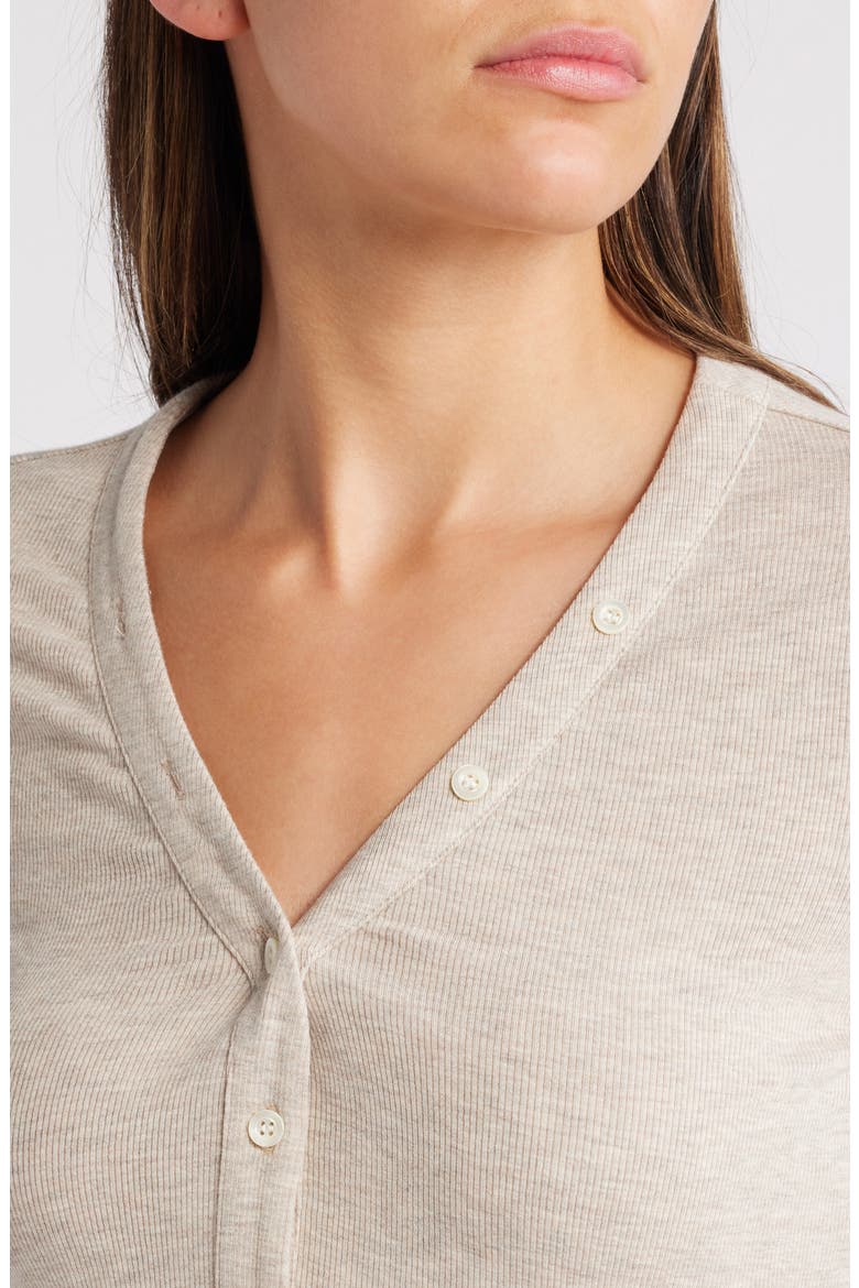 Slinky Henley Top, Alternate, color, OATMEAL HEATHER