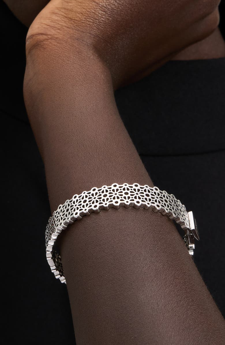 Kate Spade New York Thin Bangle, Alternate, color, Silver