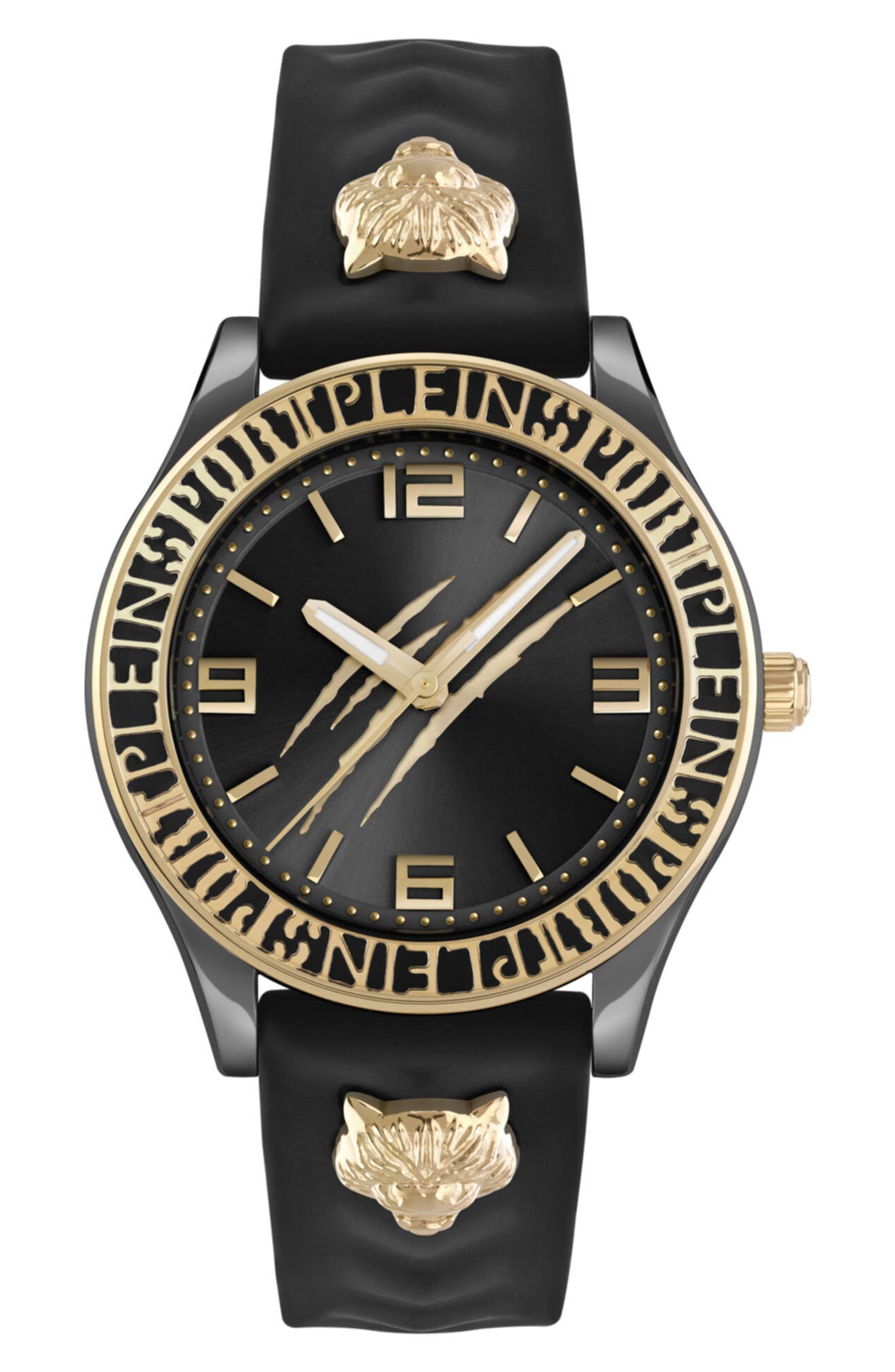 PLEIN SPORT Eclipse Silicone Strap Watch, 36mm