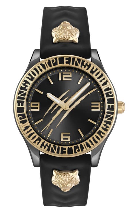 Eclipse Silicone Strap Watch, 36mm