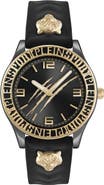 PLEIN SPORT Eclipse Silicone Strap Watch, 36mm