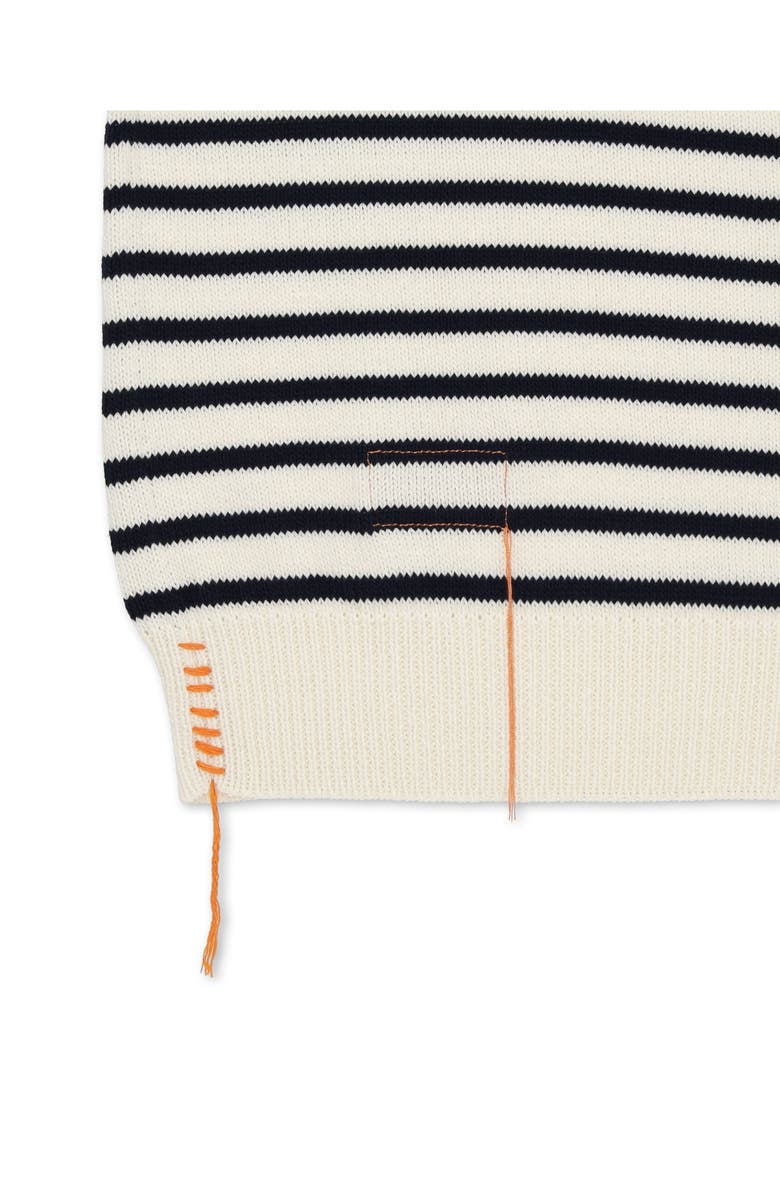 Fortela Noah1 Cotton Ribbed Sweater, Alternate, color, White/Blue