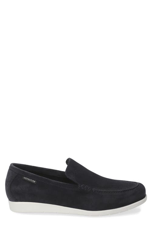 Mephisto Valner Slip-on Sneaker In Blue Velours