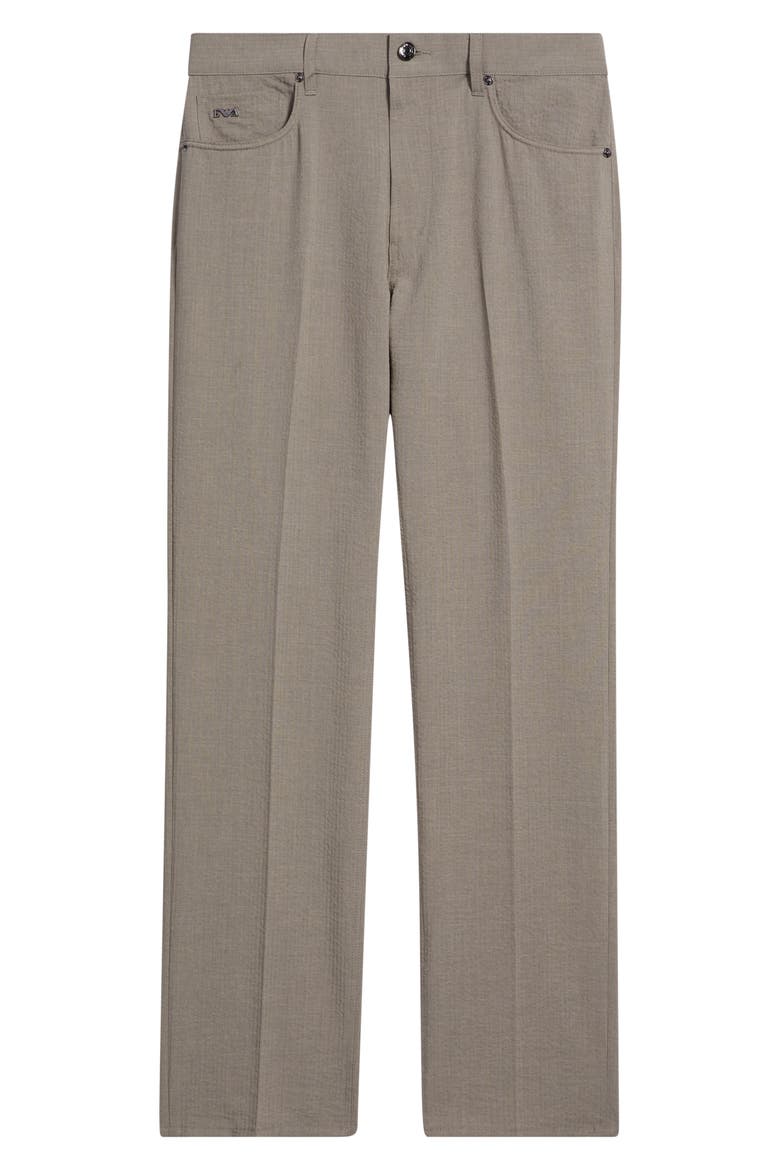 Five-Pocket Seersucker Pants, Alternate, color, SOLID MEDIUM BEIGE