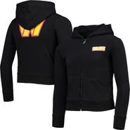 New Era Girls Youth New Era Black Washington Commanders Full-Zip Hoodie