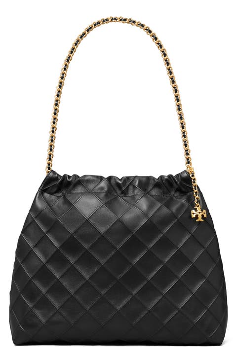 Fleming Quilted Leather Hobo Bag