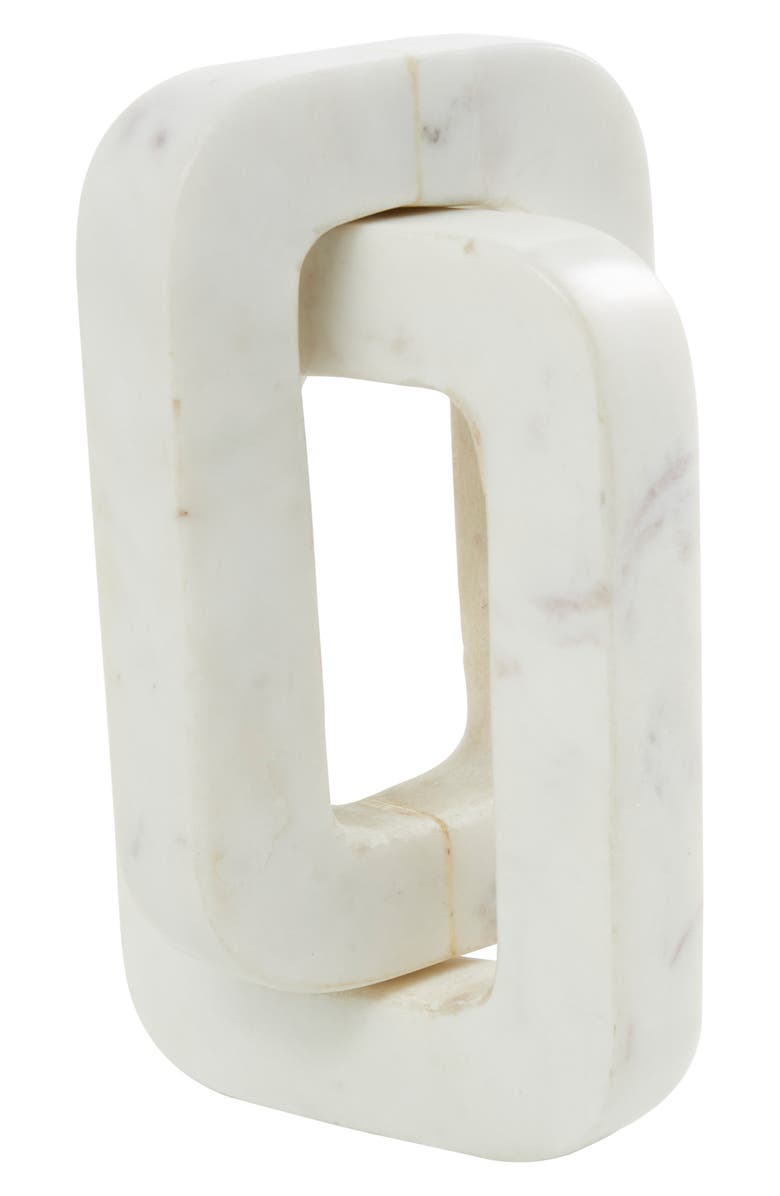 VIVIAN LUNE HOME Marble Chain Sculpture, Main, color,