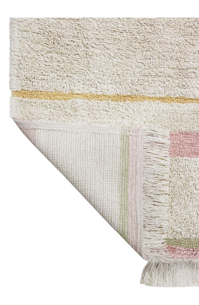 Lorena Canals Kids' Washable Lanes Rug, Alternate, color, Vintage Nude