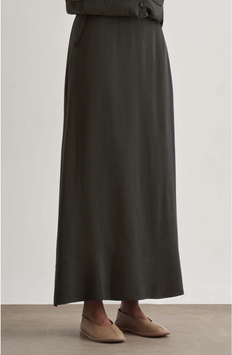 Mizalle Maxi Skirt, Alternate, color, Anthracite
