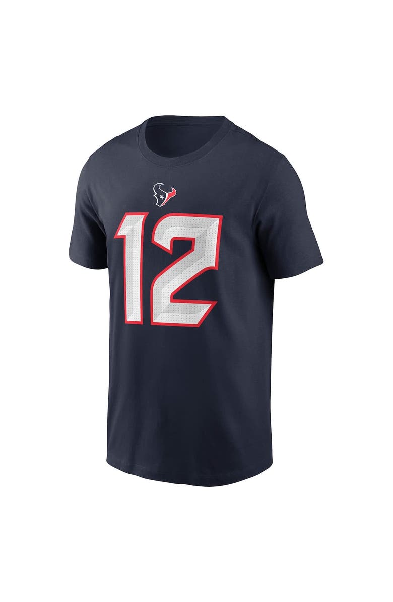Nike Men's Nike Nico Collins Navy Houston Texans Name & Number T-Shirt, Alternate, color, Navy