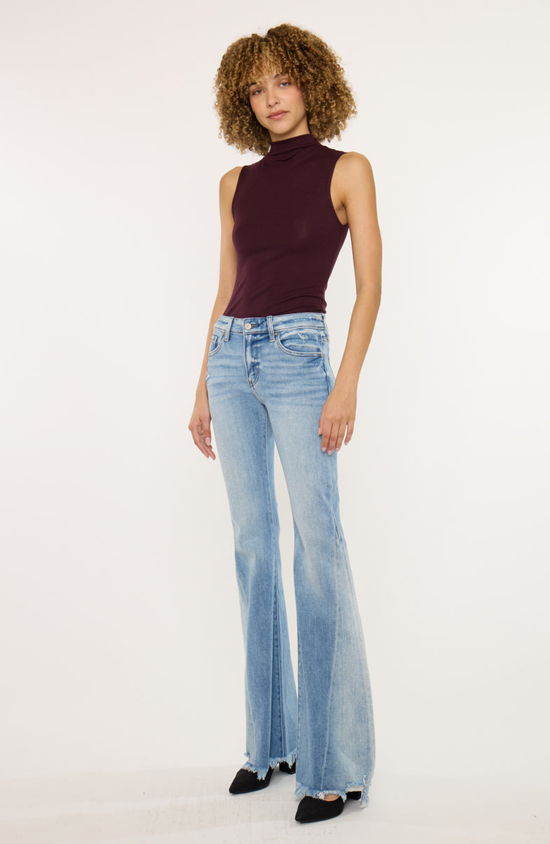 KanCan Rosecrans Mid Rise Flare Jeans, Alternate, color, Medium Wash