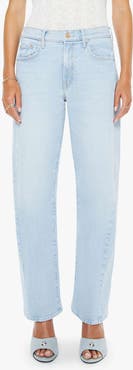MOTHER The Half Pipe Hover Mid Rise Barrel Jeans
