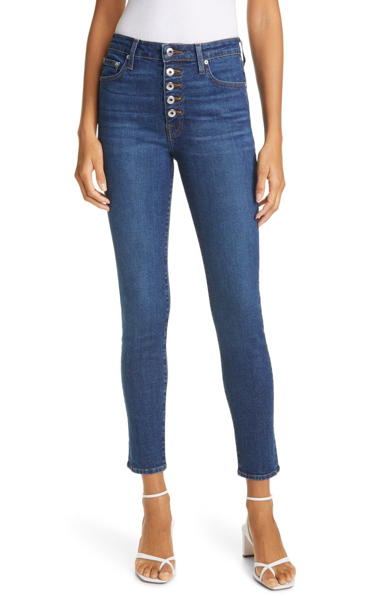 Jonathan Simkhai Standard Rhys Ankle Skinny Jeans, Main, color, 