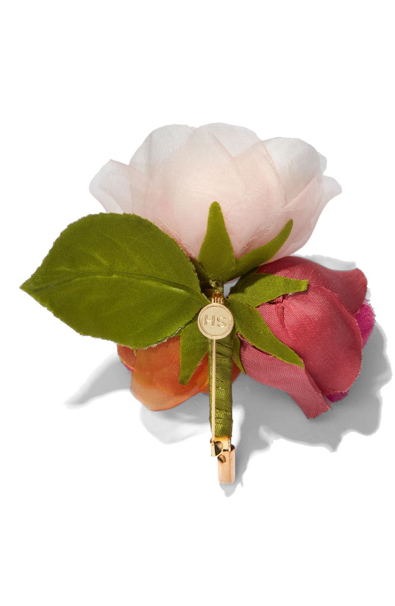 Helena Simon The Spray Rose Floral Brooch, Alternate, color, Multi