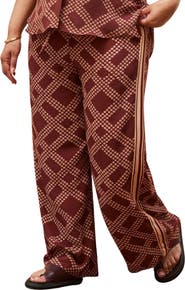 Live Unlimited Geo Print Wide Leg Trouser