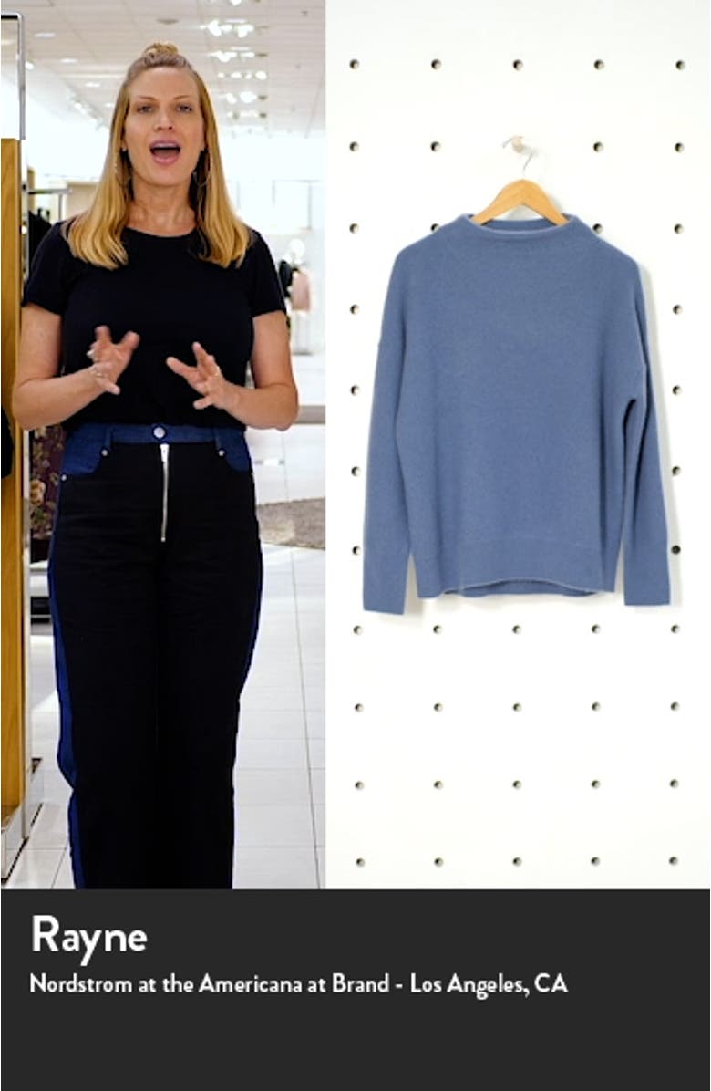 Funnel Neck Boiled Cashmere Sweater, sales video thumbnail