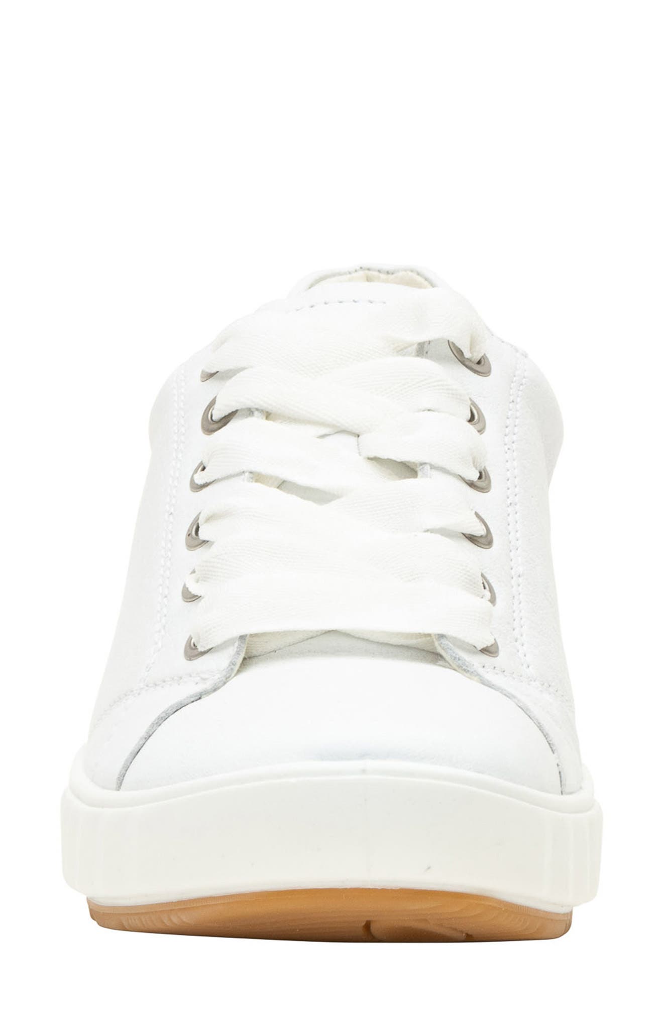 ara Alexandria Suede Sneaker, Alternate, color, White