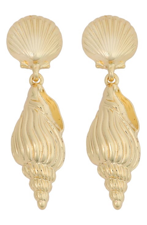 Shell Drop Earrings