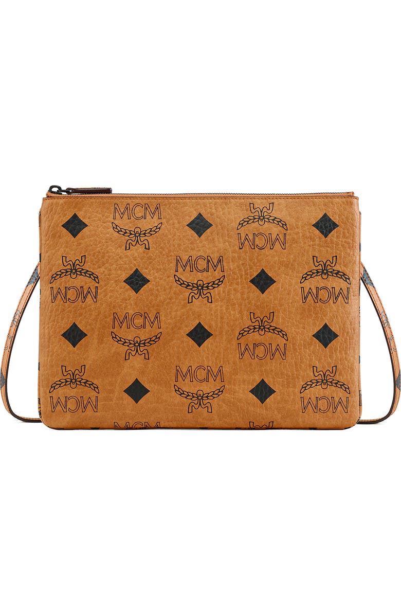 MCM Medium Aren Visetos Coated Canvas Crossbody Bag, Main, color,