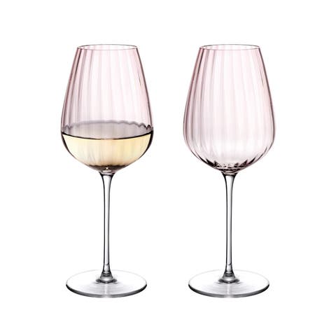 Round Up Dusty Rose White Wine , Set of 2