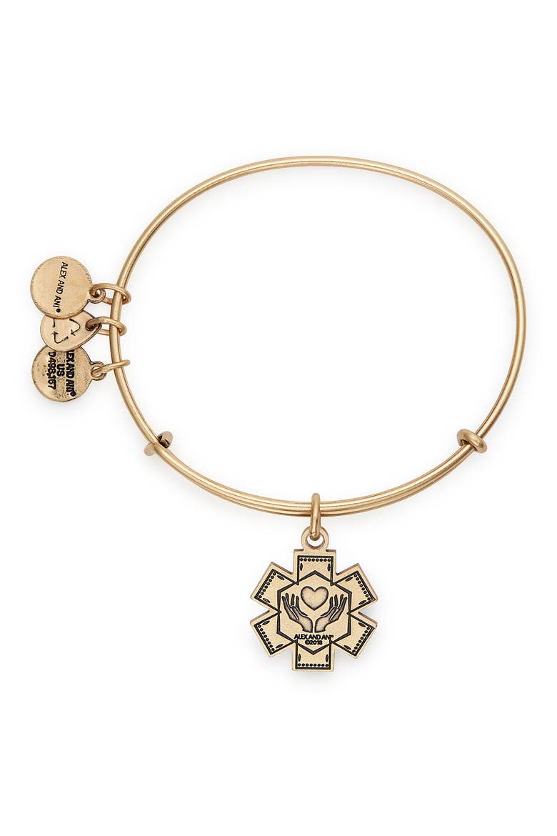 Medical Professional Bangle, Alternate, color, GOLD