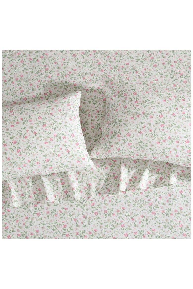 Bonnie Twin Cotton Percale Sheet Set, Alternate, color, LT-PASTEL PINK