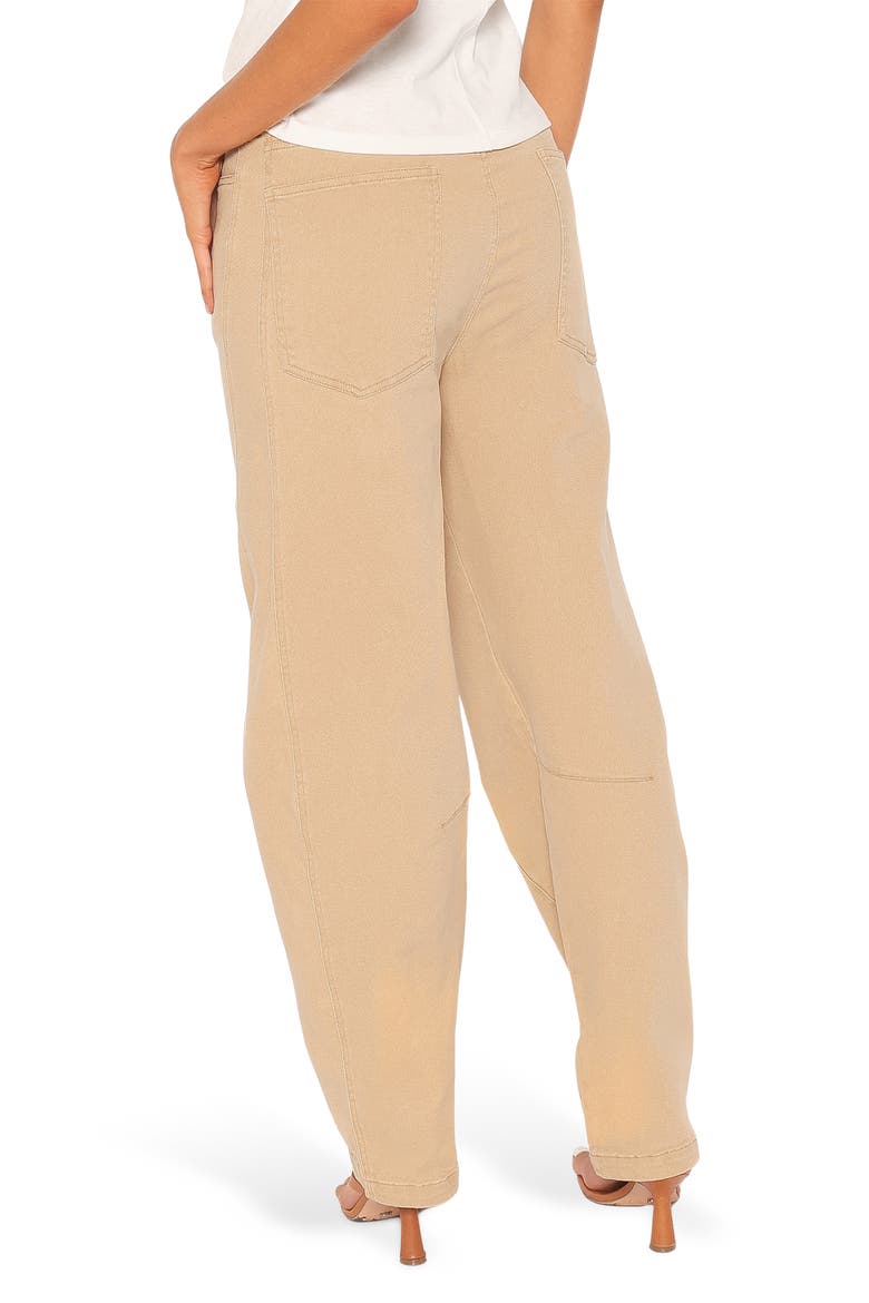 Amity High Waist Barrel Leg Jeans, Alternate, color, MUSHROOM