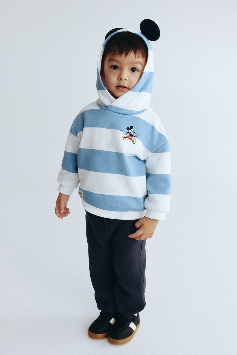 2-piece Hoodie And Joggers Set, Alternate, color, Light blue/Mickey Mouse