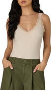 Wit & Wisdom Lace Trim Rib Camisole