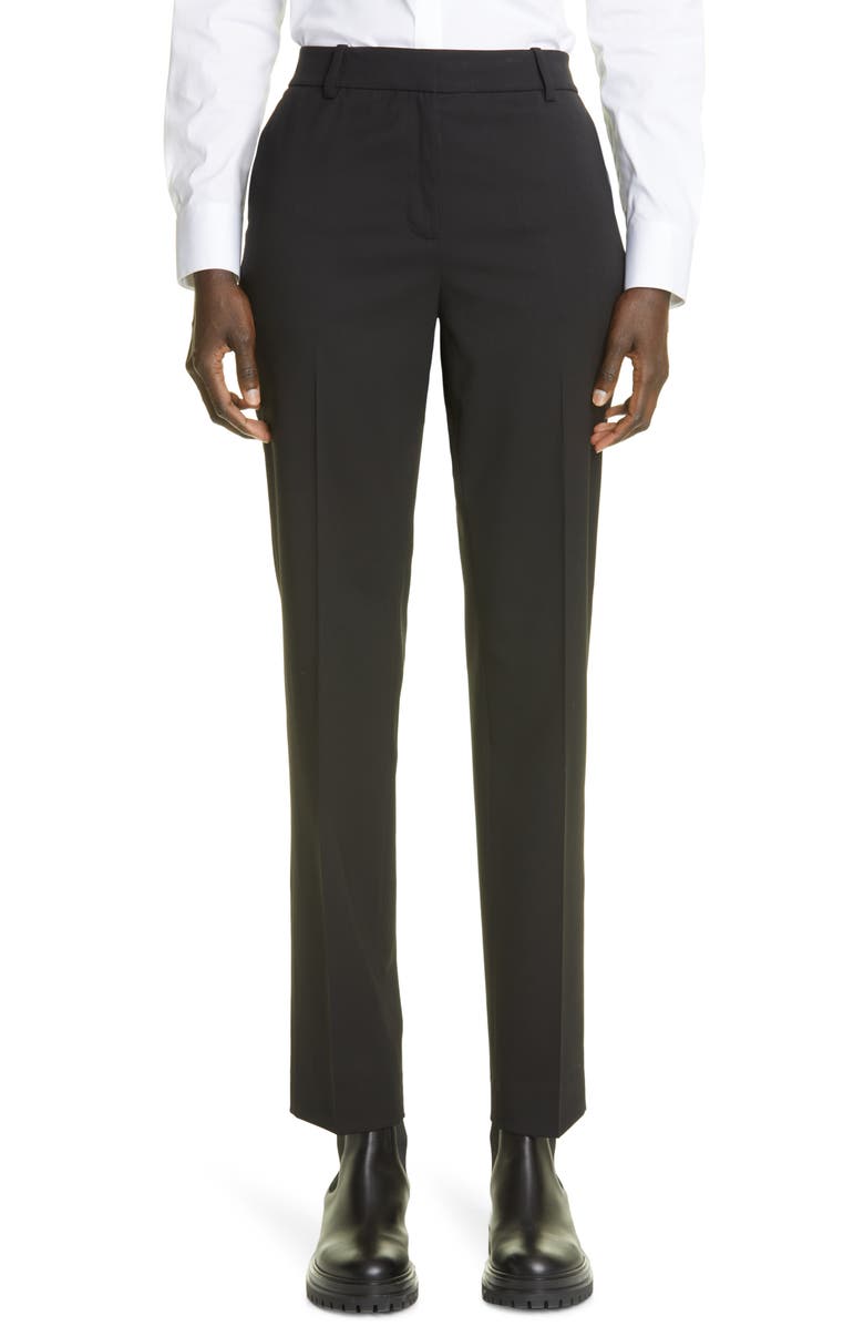 Lafayette 148 New York Clinton Stretch Virgin Wool Ankle Pants, Main, color, 