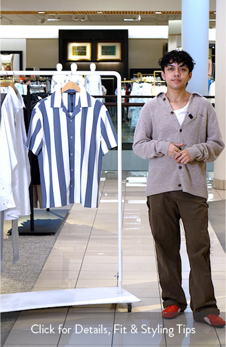 Dexter Stripe Camp Shirt, sales video thumbnail