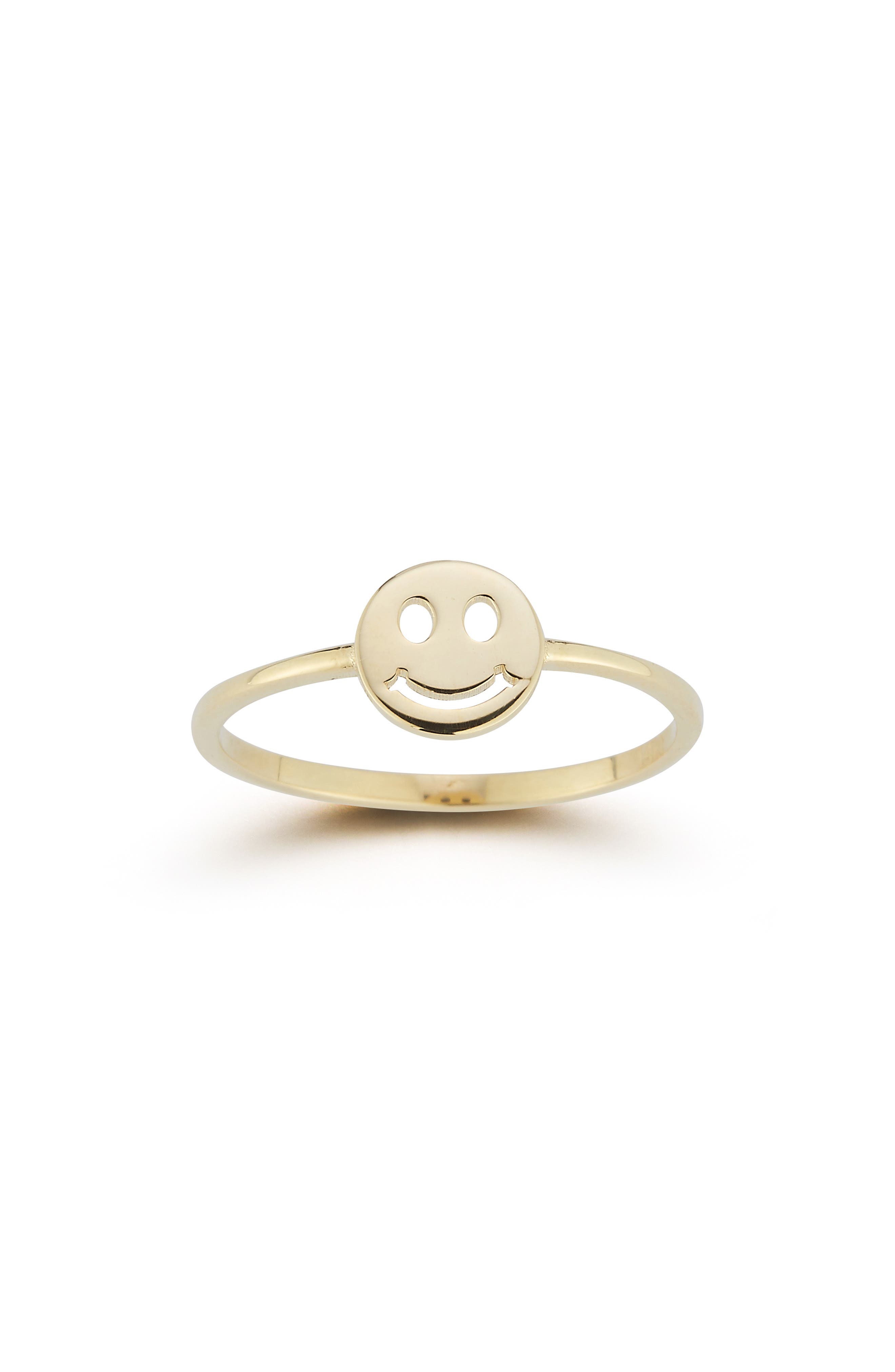 Ember Fine Jewelry Smiley Face Ring