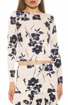 Alexia Admor Dahlia Boat Neck Top