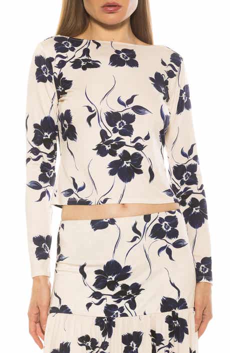 Alexia Admor Dahlia Boat Neck Top