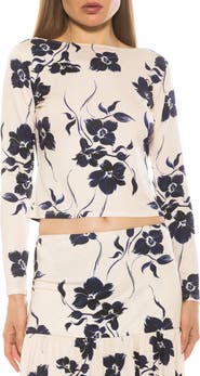 Alexia Admor Dahlia Boat Neck Top