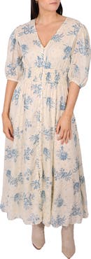 Talisman the Label Halo Smocked Waist Maxi Dress