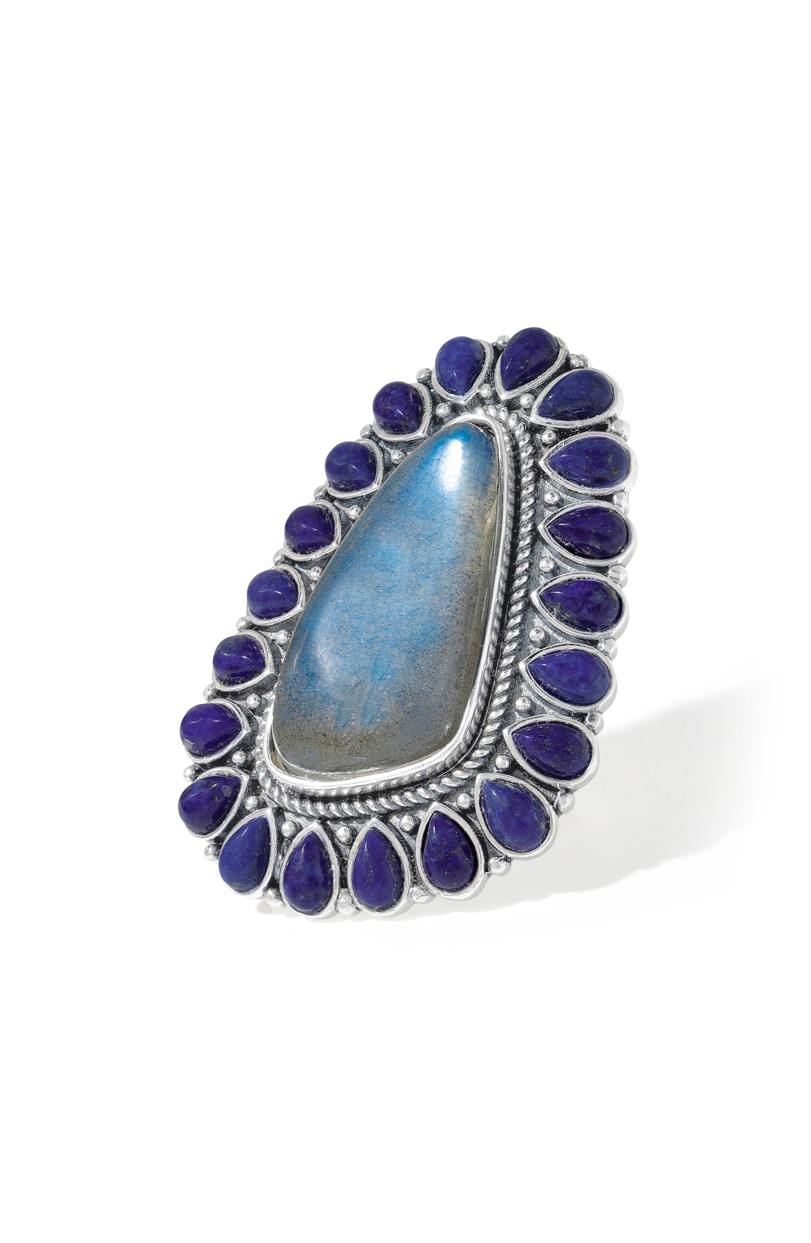 Labradorite Statement Ring