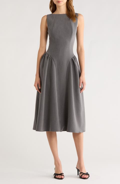 Anelis Sleeveless Fit & Flare Dress