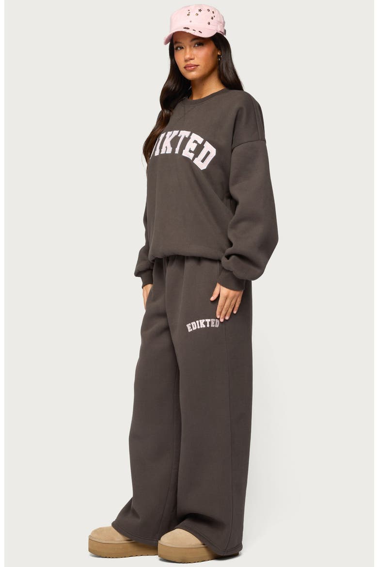 Major Wide Leg Sweatpants, Alternate, color, CHARCOAL