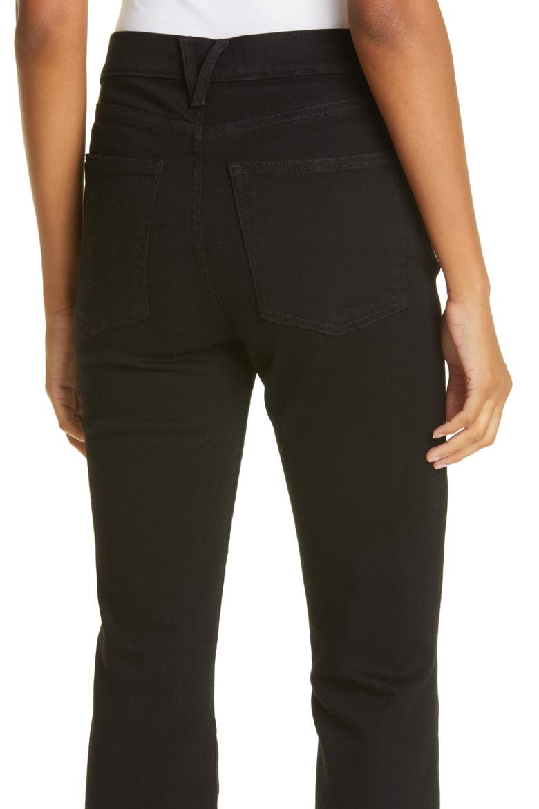 Beverly High Waist Skinny Flare Leg Jeans, Alternate, color, ONYX