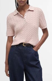 Barbour Hartland Cable Stitch Polo