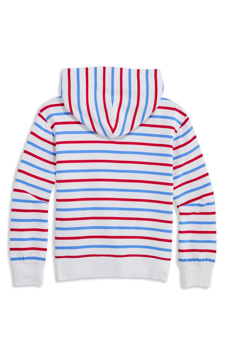 vineyard vines Kids' Dreamcloth Hoodie, Alternate, color, Red White Blue Stripe