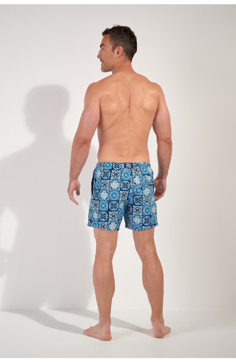HOM Maiolica Beach Boxer, Alternate, color, Blue Print