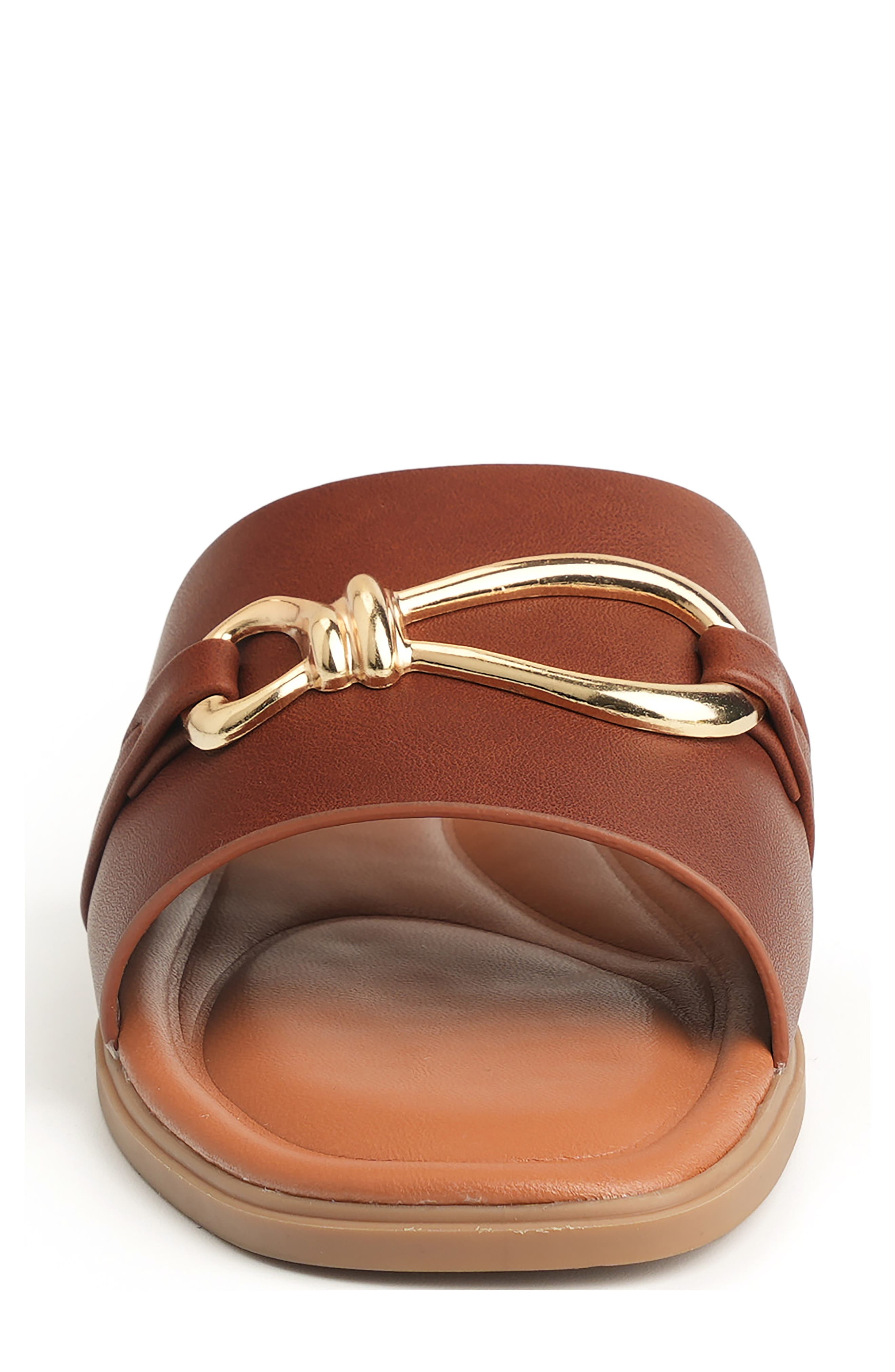 Rayla Bit Slide Sandal, Alternate, color, COGNAC