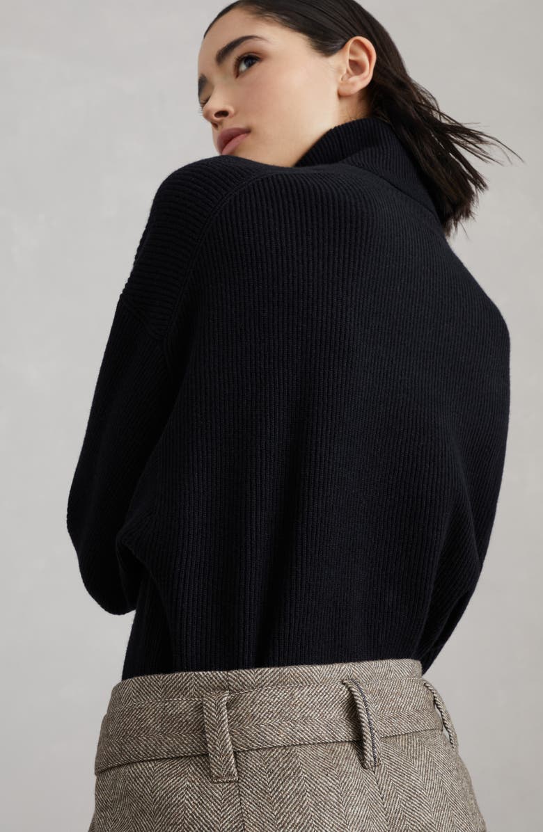 Brunello Cucinelli Loose Corset trousers with monili, Alternate, color, 