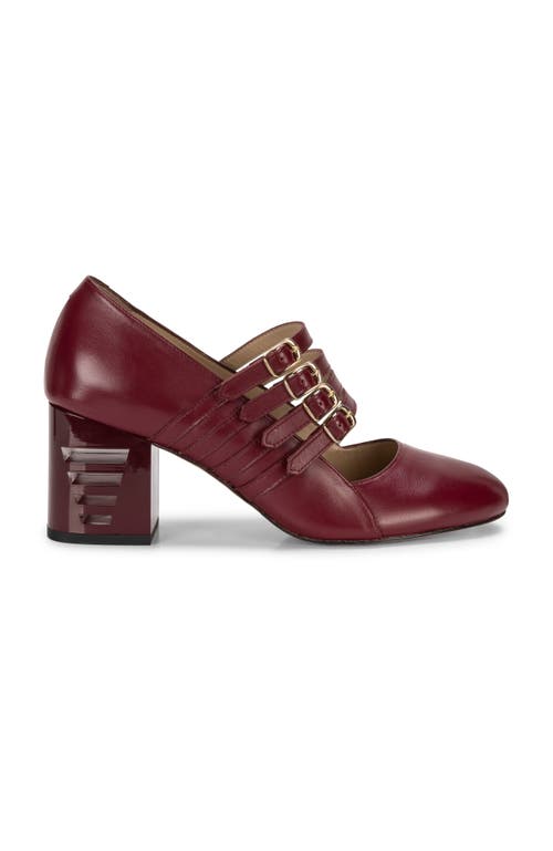 Chris Donovan Footwear Chalet Mary Jane In Burgundy