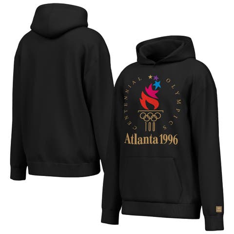 Men's Outerstuff  Black Atlanta 1996 Summer Olympics Centennial Emblem Hoodie